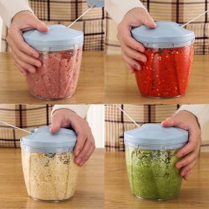 Household Hand pulled Meat Grinder Multi function Garlic Puree H5C 4