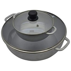 IMUSA USA GAU 89225 2 Piece Cast Aluminum Caldero Set with Glass Lid I16W 3