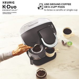Keurig K Duo Essentials Single Serve Carafe Coffee Maker K23W 3