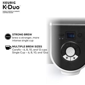 Keurig K Duo Single Serve K Cup Pod Carafe Coffee Maker K26A 3