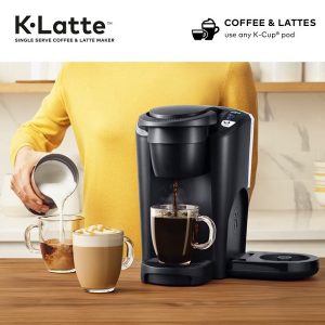 Keurig K Latte Single Serve K Cup Coffee and Latte Maker Black K26Z 4