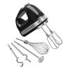 KitchenAid KHM926OB 9 Speed Digital Hand Mixer with Turbo Beater K10C 1