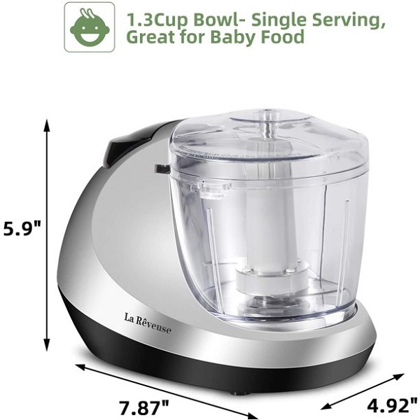 La Reveuse Electric Mini Food Chopper, Vegetable Fruit Cutter L5A 3 La Reveuse Electric Mini Food Chopper, Vegetable Fruit Cutter L5A