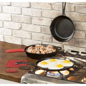 Lodge Logic Essential 6 Piece Cookware Cast Iron Set L15E 2