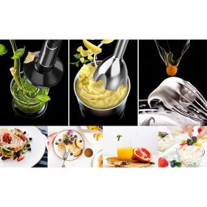 MDHAND 4 in 1 Immersion Blender with Milk Frother Hand Mixer M12U 3 1