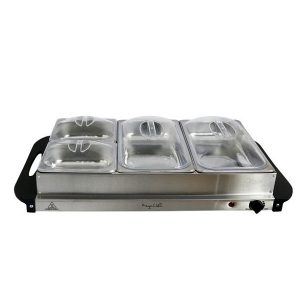 MegaChef 3 Section Buffet Server & Food Warmer M7T