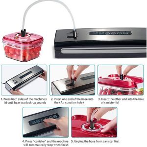 Meidong Food Saver Vacuum Sealer Machine Built in Air Sealing M7R 10 Meidong Food Saver Vacuum Sealer Machine Built in Air Sealing M7R 3