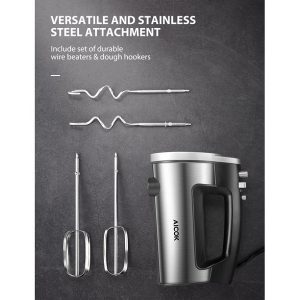 Nahomy Hand Mixer 6 Speed Kitchen Hand Held Mixer 300W Ultra N12U 2