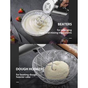 Nahomy Hand Mixer 6 Speed Kitchen Hand Held Mixer 300W Ultra N12U 3