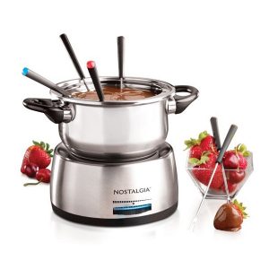 Nostalgia FPS200 6 Cup Stainless Steel Electric Fondue Pot N7A 4