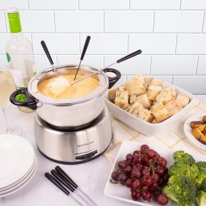 Nostalgia FPS200 6 Cup Stainless Steel Electric Fondue Pot N7A 5