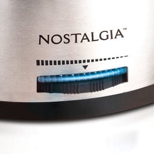 Nostalgia FPS200 6 Cup Stainless Steel Electric Fondue Pot N7Y 3