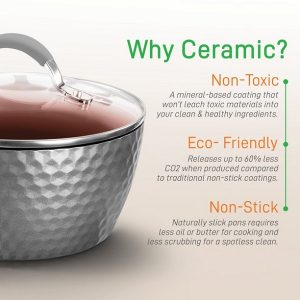 NutriChef 11 Piece Nonstick Diamond Pattern Kitchen Cookware Pot Pan N15Y 3