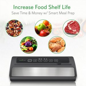 NutriChef PKVS25BK Automatic Food Vacuum Sealer Electric N7U 2