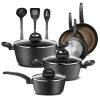 NutriChef Ridge Line Nonstick Kitchen Cookware Pots and Pan N16A 1