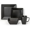 Overandback 16 Piece Square Porcelain Dinnerware Set 1