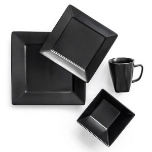 Overandback 16 Piece Square Porcelain Dinnerware Set 2