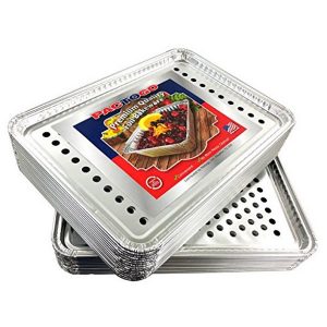 Pactogo 16 x 11 Aluminum Foil BBQ Gourmet Grill Topper Pan P8L 2