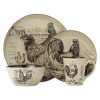 Pfaltzgraff Homespun Stoneware Rooster 16 piece Dinnerware 1