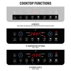 Portable Induction Cooktop Countertop Burner P7S 4