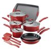 Rachael Ray 14 Piece Classic Brights Nonstick Pots and Pans SetCookware R16S 1