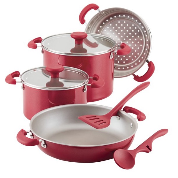 Rachael Ray 8 Piece Create Delicious Stackable Nonstick Cookware R16L 3 Rachael Ray 8 Piece Create Delicious Stackable Nonstick Cookware R16L