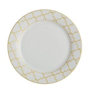 Safdie Co. 12 Piece Dinnerware Set Gold Jacquard 4