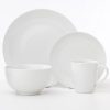 Safdie Co. 16 Piece Coupe Classic Oxford Dinnerware Set White