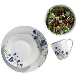 Safdie Co. 16 Piece Dinnerware Set White Garden 2