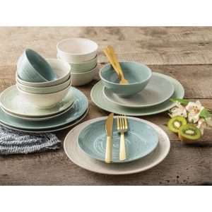 Sango Siterra Stoneware Dinnerware Set Mixed 16 Piece Set 4