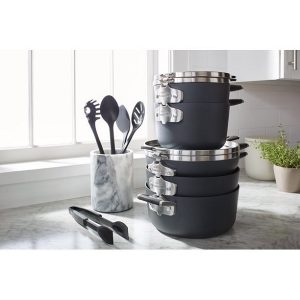 Select by Calphalon Space Saving Hard Anodized Nonstick Pots and Pans S15Y 3