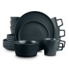 Stone Lain Celina 16 Piece Stoneware Round Dinnerware Set Service for 4 Gray Matte 1