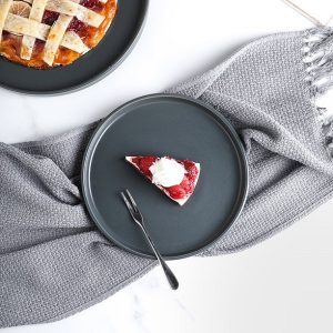 Stone Lain Celina 32 Piece Stoneware Round Dinnerware Set Service for 8 Gray Matte 2