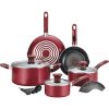 T Fal Thermo Spot Non Stick Aluminum Cookware Set T15O 1