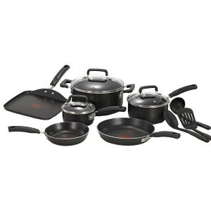 T-fal C530Sc Signature Nonstick Expert Thermo-Spot, 12-Piece, Black T16F