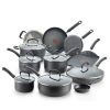 T fal Hard Anodized Cookware Set Nonstick Pots and Pans T15W 1