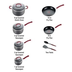 T fall Ultimate Hard Anodized Dishwasher Safe Nonstick Cookware T16U 2