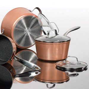 THE ROCK by Starfrit 10 Piece Copper Cookware Set T16U 3