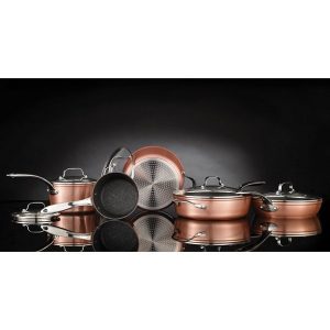 THE ROCK by Starfrit 10 Piece Copper Cookware Set T16U 4