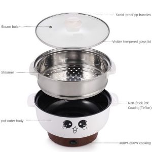 TOPCHANCES Multi Function Electric Skillet Wok Electric T7R 2