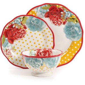 The Pioneer Woman Blossom Jubilee 12 Piece Dinnerware Set 2