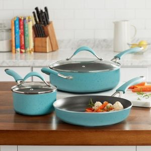 The Pioneer Woman Frontier 5 Piece Non Stick Aluminum Cookware T15U 2