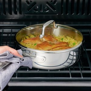 Tramontina 12 Piece Tri Ply Clad Stainless Steel Cookware Set T15U 5