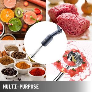 VEVOR Commercial Immersion Blender 220W Power, Hand Held Mixer V10E