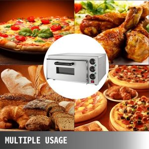 VEVOR Commercial Pizza Oven 2200W Stainless Steel Countertop V7E 5