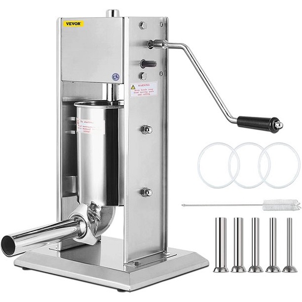 VEVOR Commercial Sausage Stuffer 3L7 lbs,CE Standards 2-Speed V7E 3 VEVOR Commercial Sausage Stuffer 3L7 lbs,CE Standards 2-Speed V7E