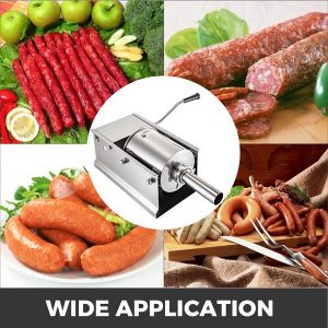 VEVOR Horizontal Sausage Stuffer Maker 3L7Lbs Manual Sausage Filler V8E 4