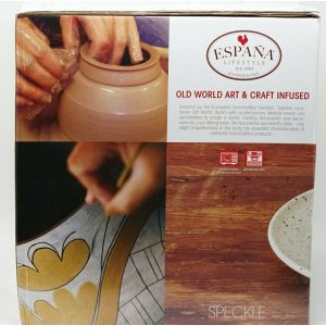 Versailles Espana Lifestyle 16 Pc. Speckle Place Setting Dinnerware Set White 2