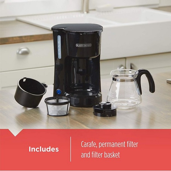 BLACK+DECKER 5-Cup Coffeemaker, Black B31Z 6 BLACK+DECKER 5-Cup Coffeemaker, Black B31Z - Image 4