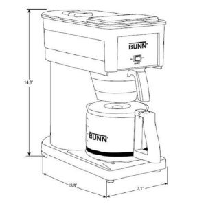 BUNN BX Speed Brew Classic 10 Cup Coffee Brewer Black B29L 3